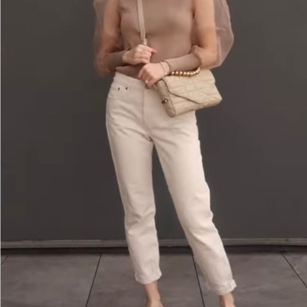 Zara beige quilted crossbody bag - Picture 14 of 16